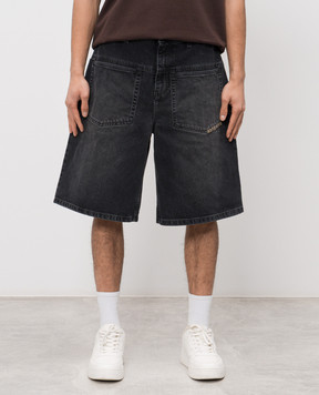 Axel Arigato Invert grey denim shorts A3880001