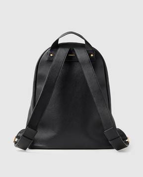 Versace Black leather Lou backpack 10243601A18107
