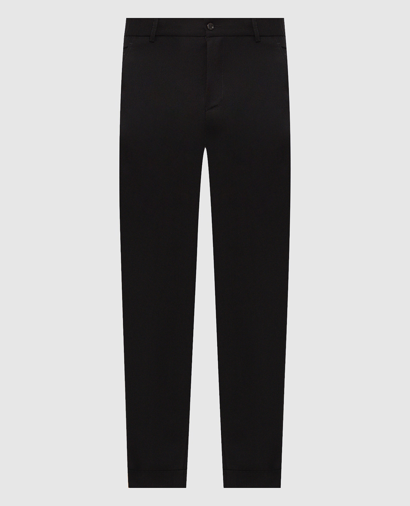 Black wool pants