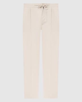 Enrico Mandelli Beige wool pants GYM02B5650