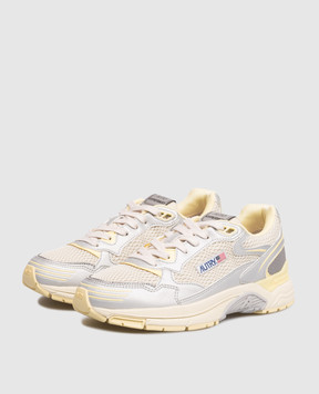 AUTRY Yellow HYPERWAY sneakers with logo A1UNHYLWMV06