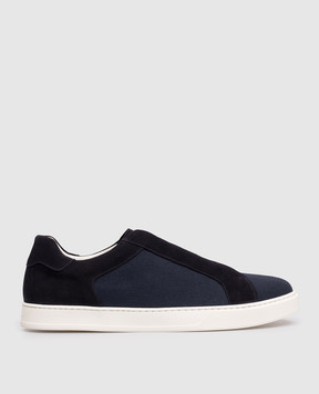 Doucal's Blue combination sneakers DU3542SPENPY847