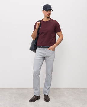 Tom Ford Blue jeans with logo patch DPH001DMC107