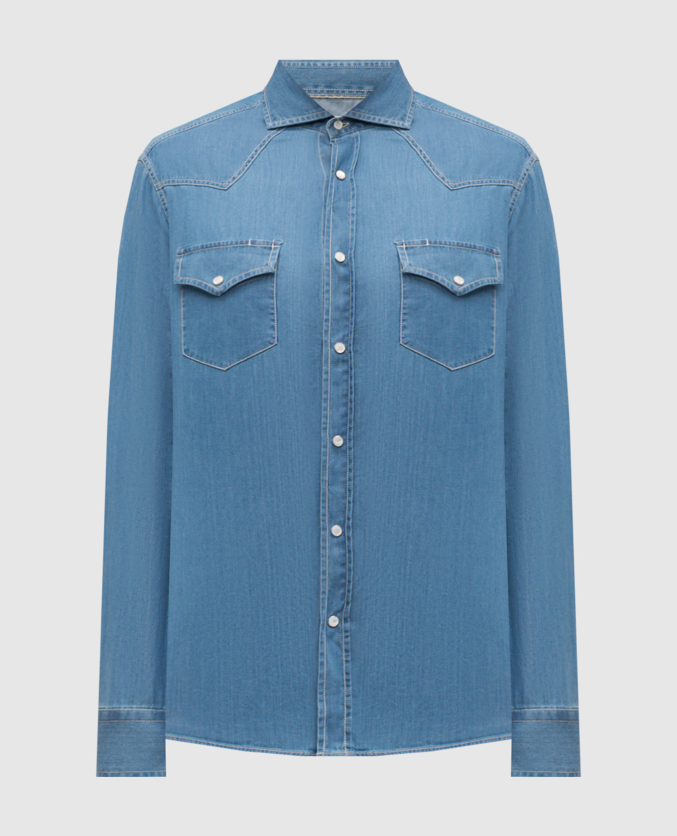 Blue denim shirt