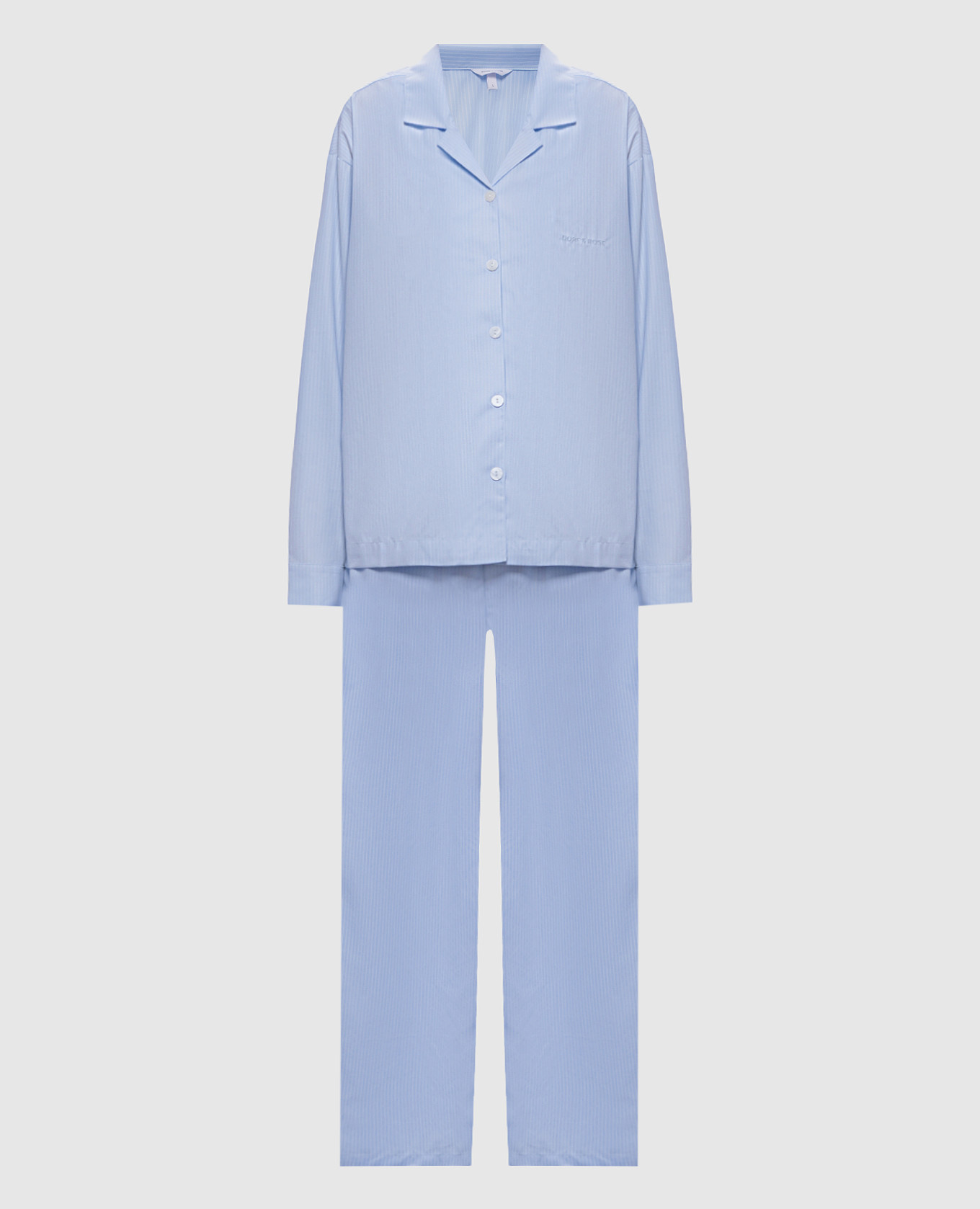 Blue striped pajamas