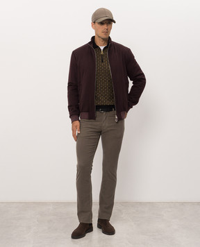 Stefano Ricci Brown corduroy pants MST63B0020T0231