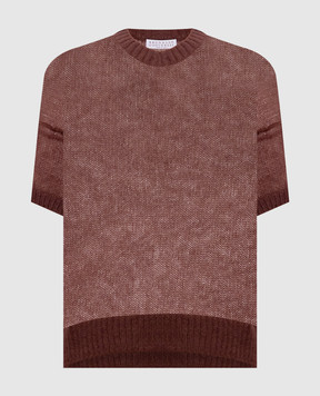 Brunello Cucinelli Brown top with wool M2I776860