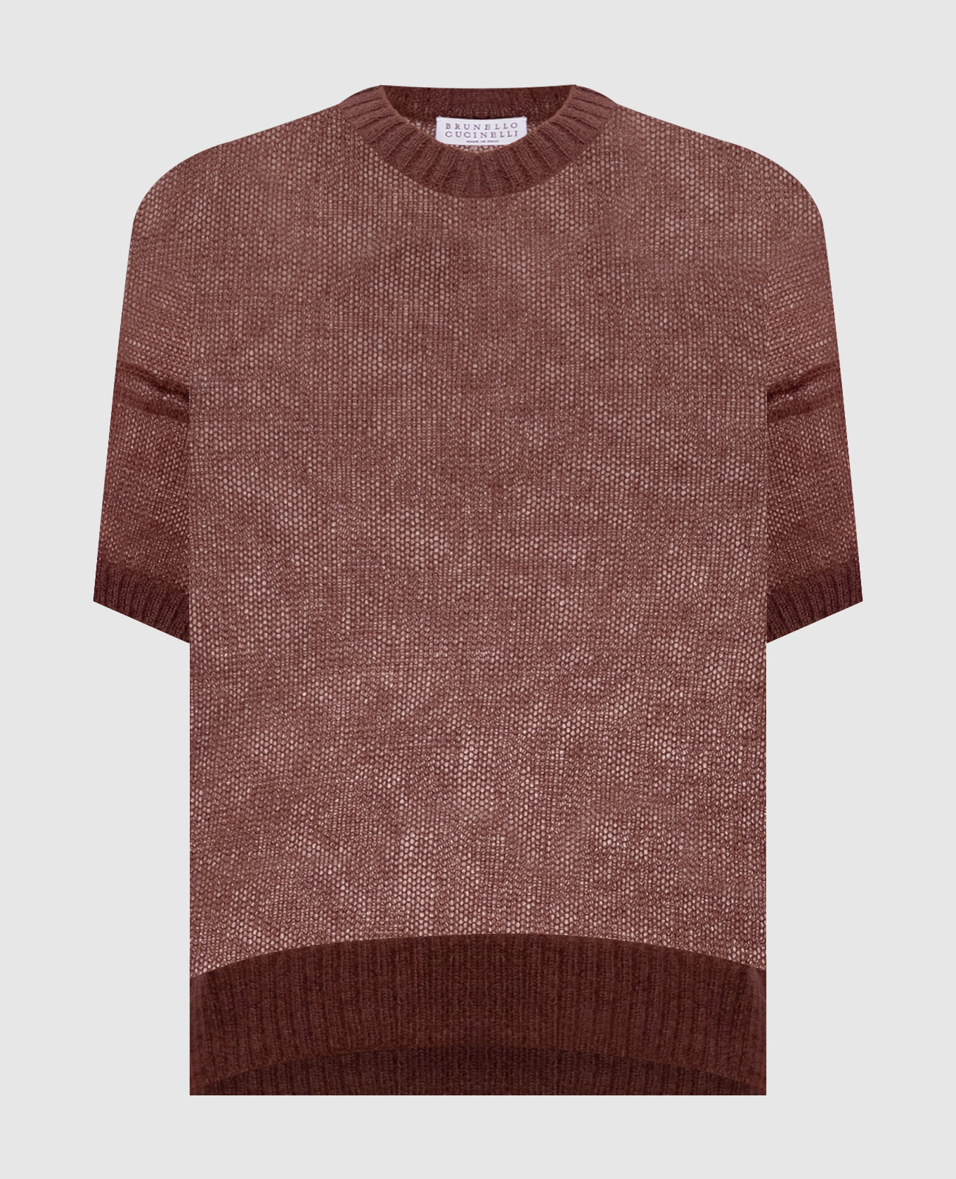 Brown top with wool