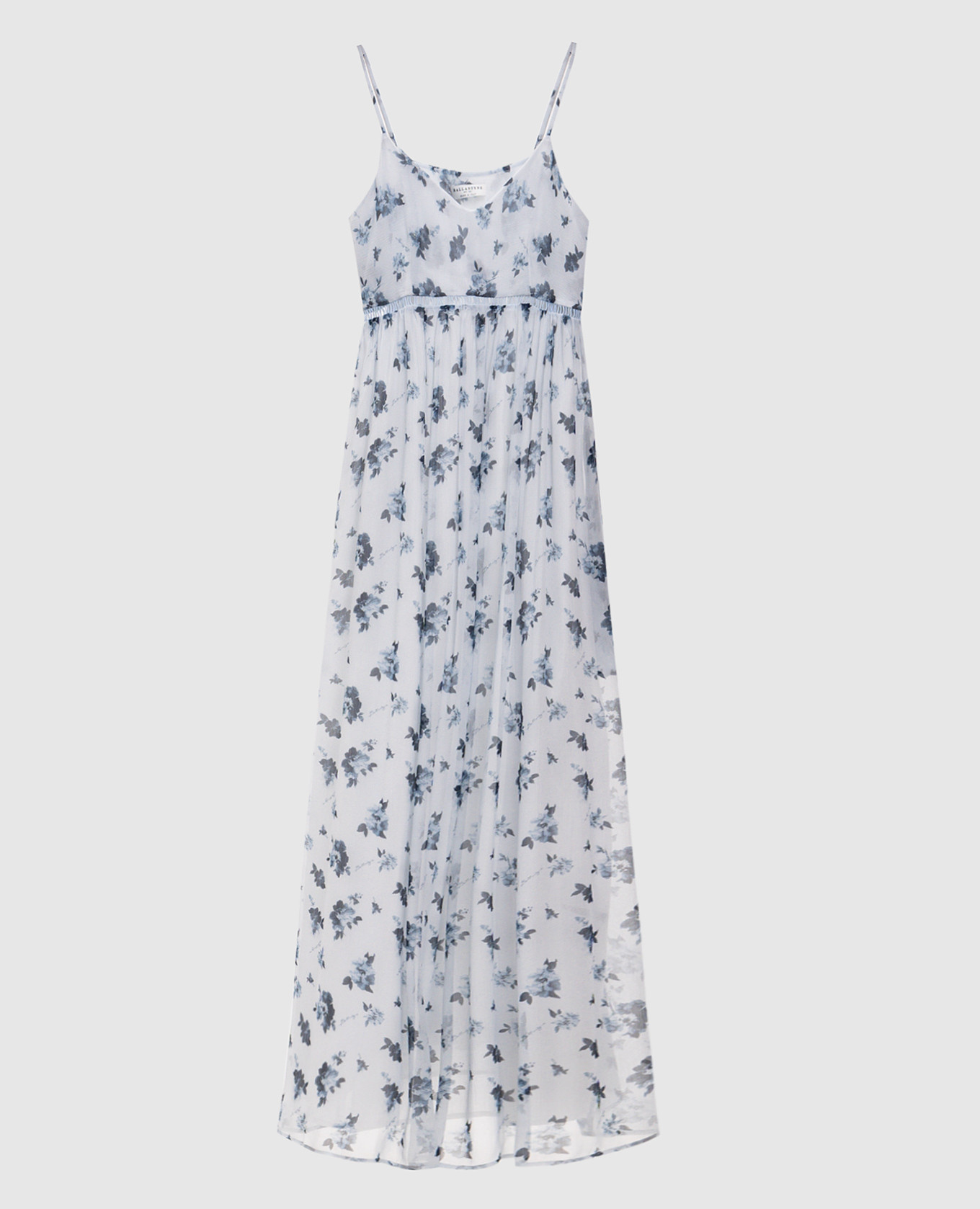 

Blue silk dress with floral print Ballantyne, Light blue