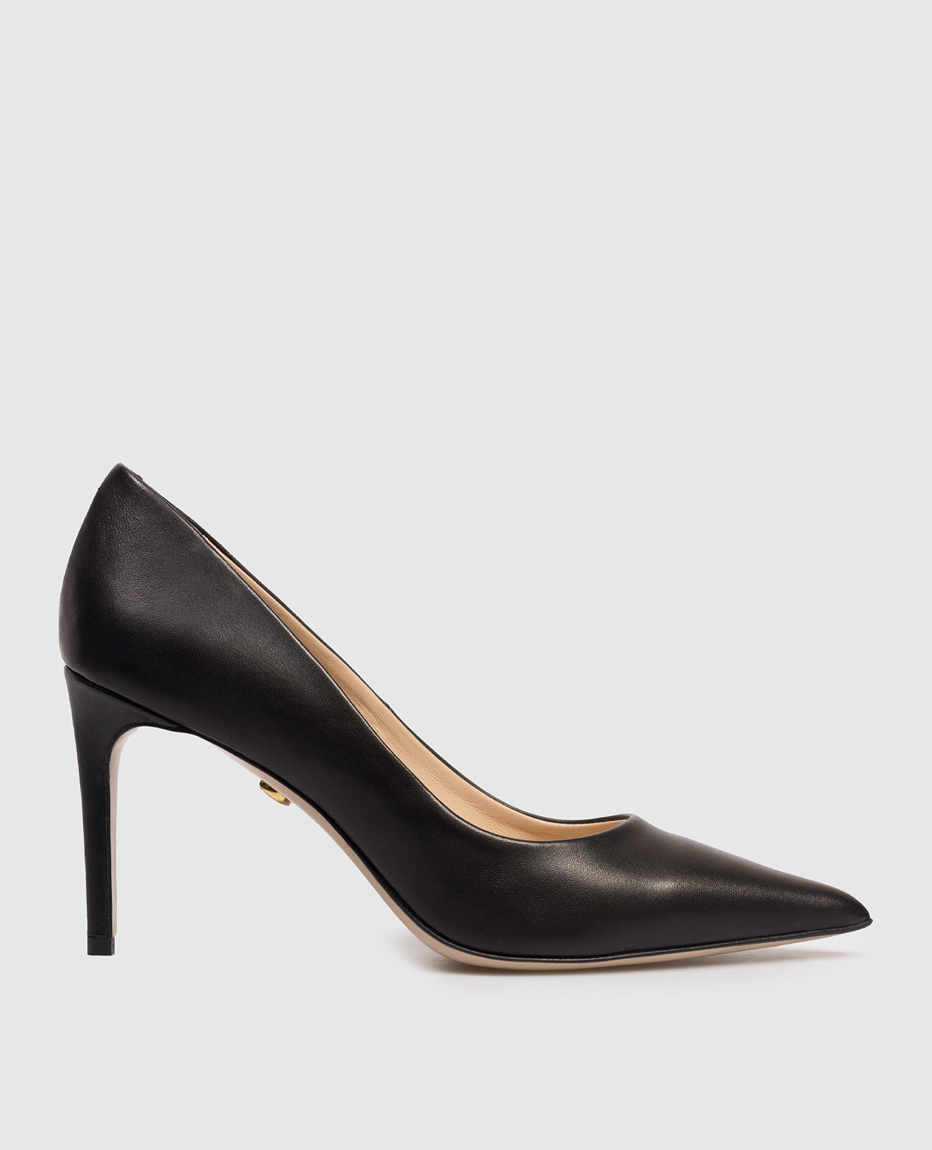 Black leather shoes
