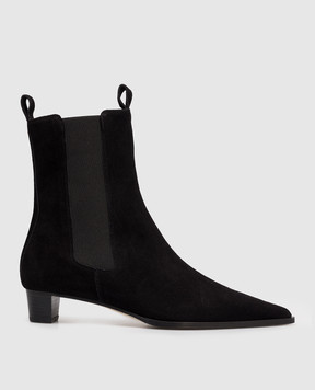Aeyde Kiki black suede ankle boots ABPLYP30BL124FW24800022
