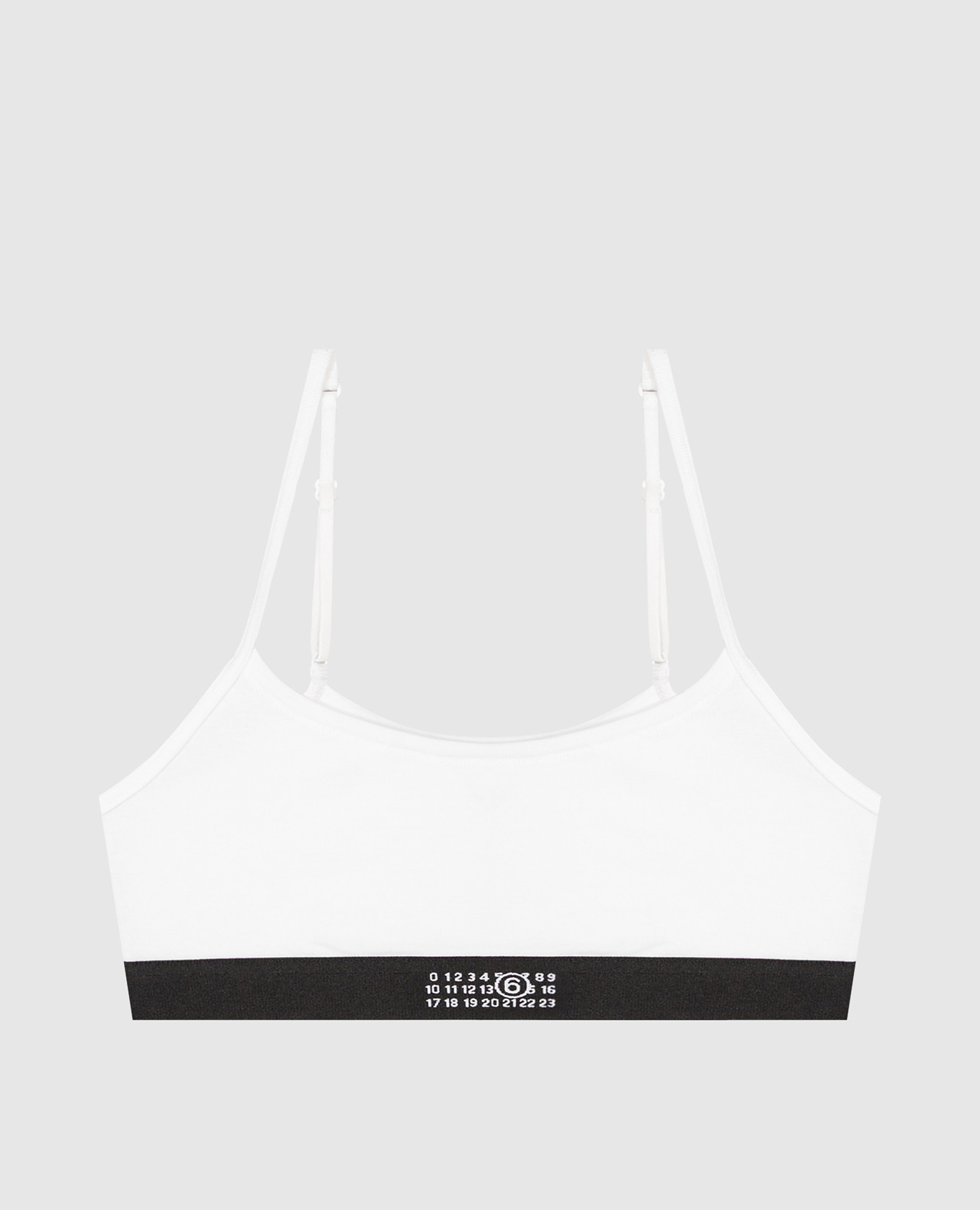 White top with emblem pattern