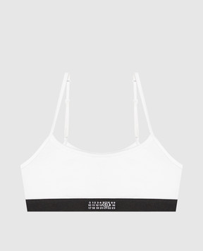 Maison Margiela MM6 White top with emblem pattern MKRG80060
