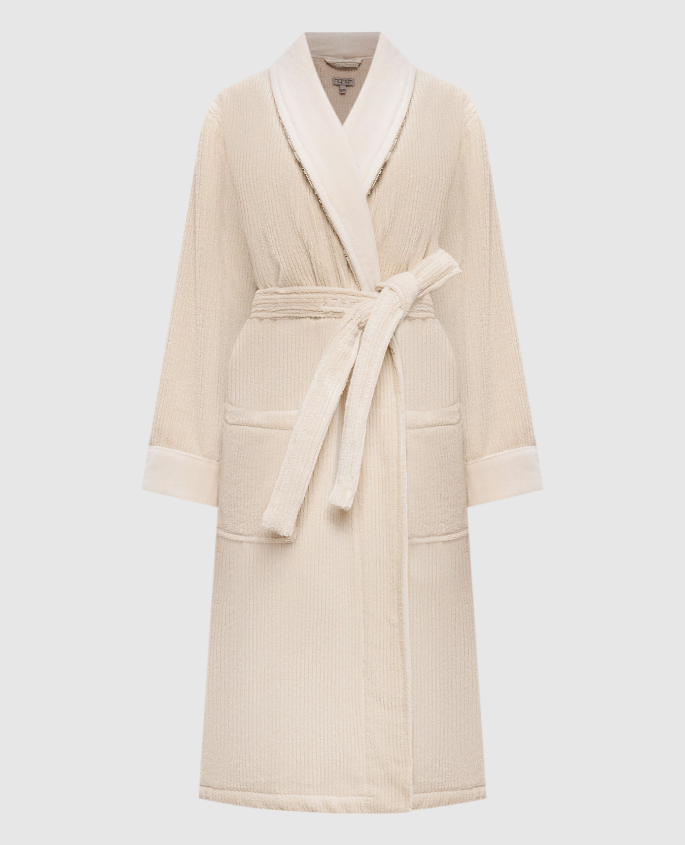 Beige terry bathrobe Raya