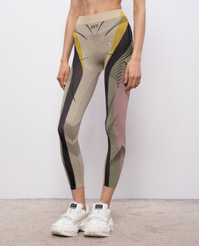 Off-White Leggings with logo pattern 2LI00236K