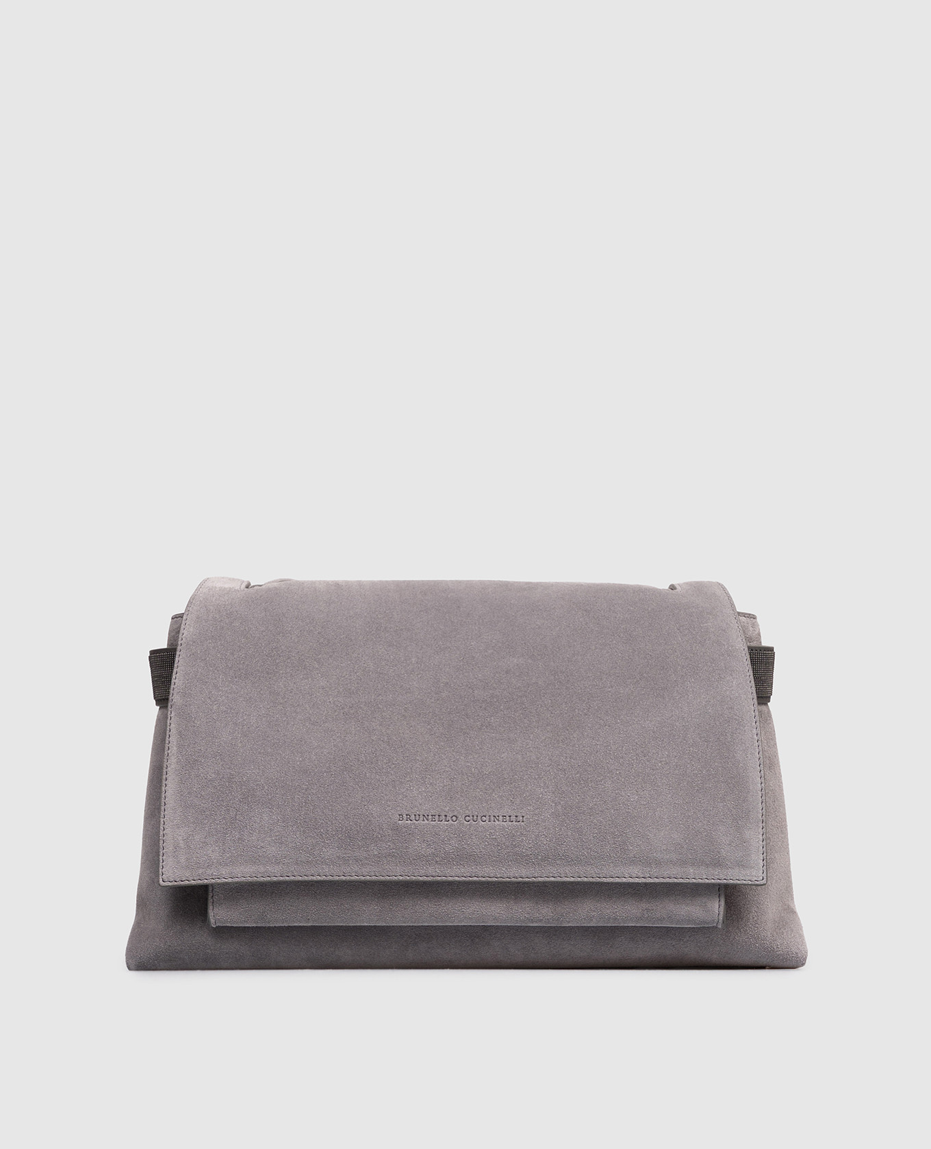

Grey suede messenger bag Brunello Cucinelli