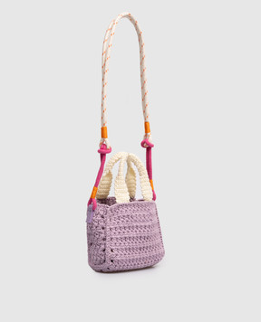 Versace Children's purple knitted bag 10232321A17240