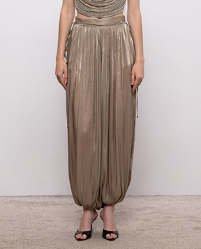 Nissa Beige draped pants RP16697
