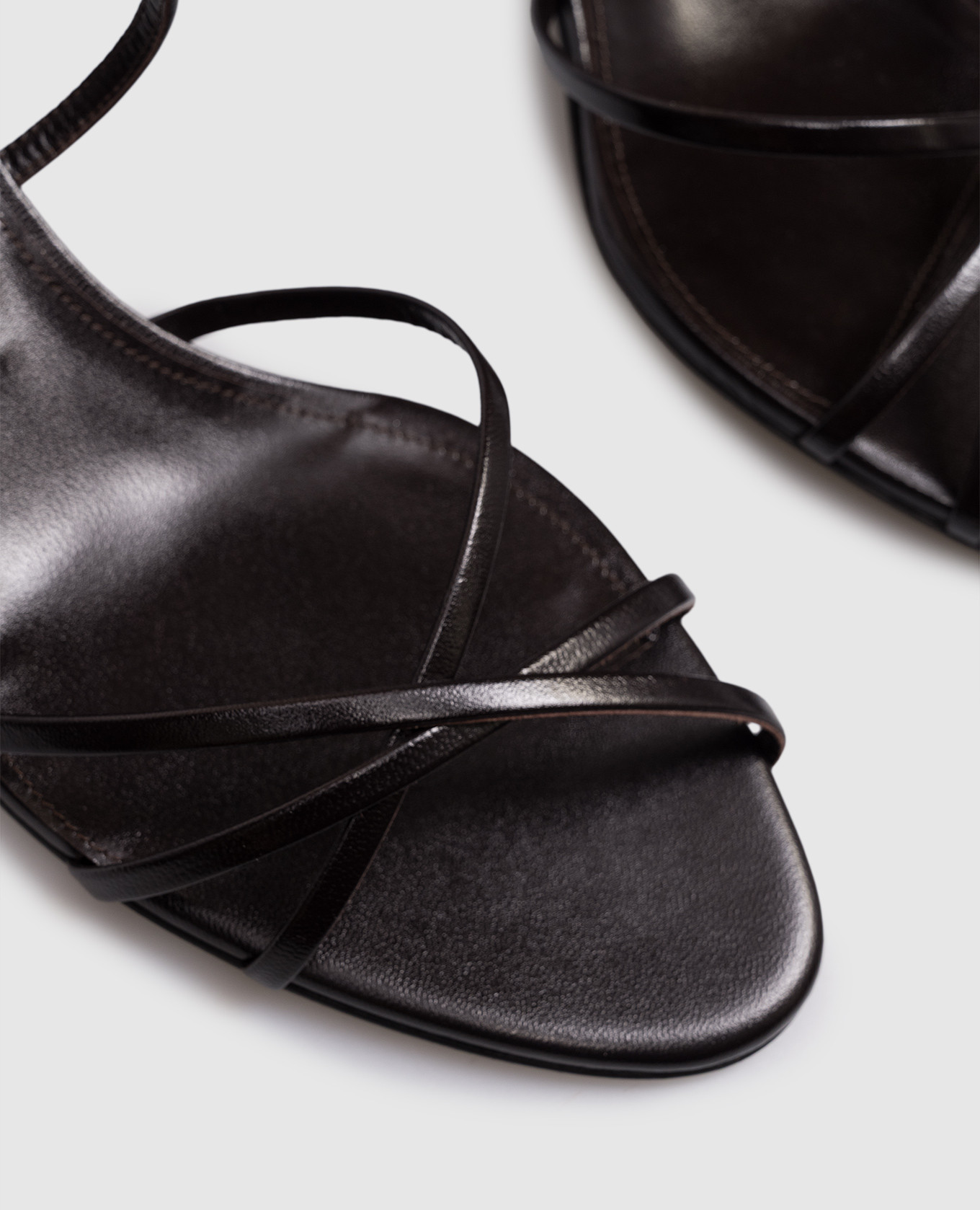 Uma brown leather glossy sandals PROENZA SCHOULER 5