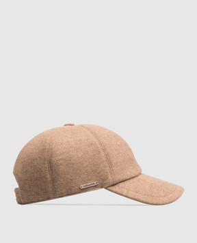 Enrico Mandelli Beige cashmere cap CAP4015428