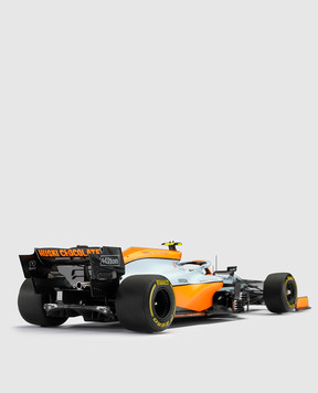 Amalgam Souvenir in the shape of a McLaren MCL35M car M6185M4N