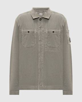C.P. Company Green corduroy shirt MOS148A006410O