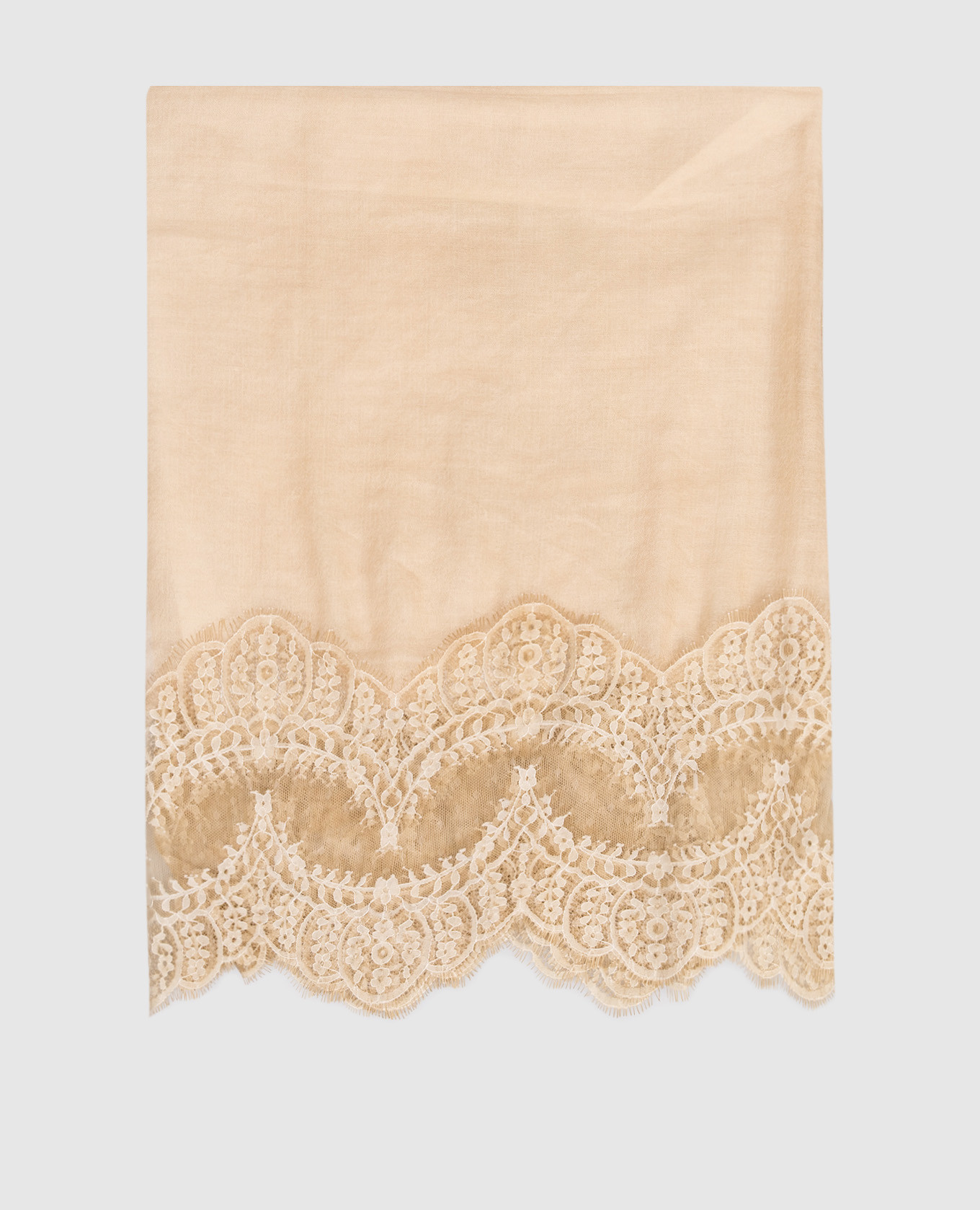 

Beige cashmere scarf Ermanno Scervino