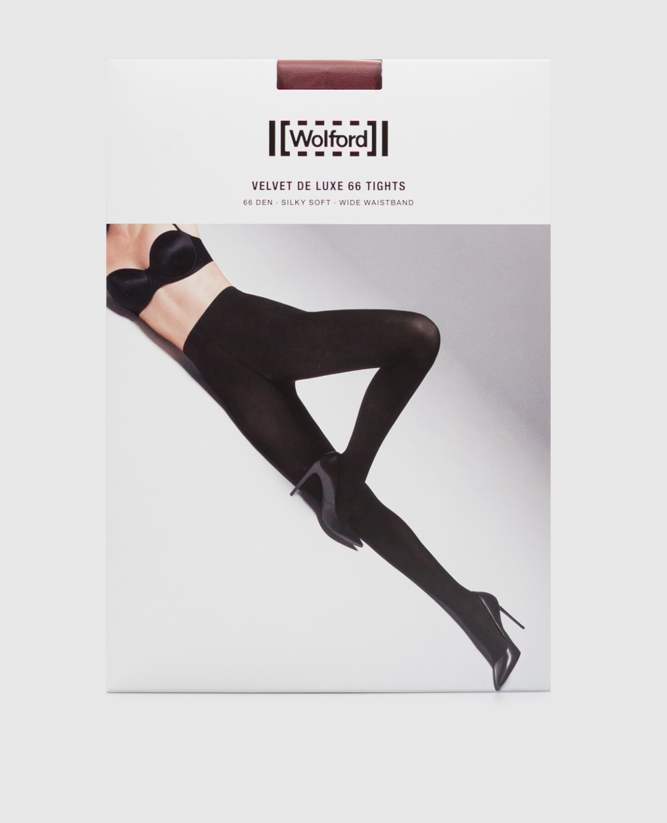 Burgundy tights VELVET DE LUXE 66 den