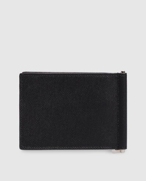 Saint Laurent Black leather wallet with bill clip 378005BTY0N