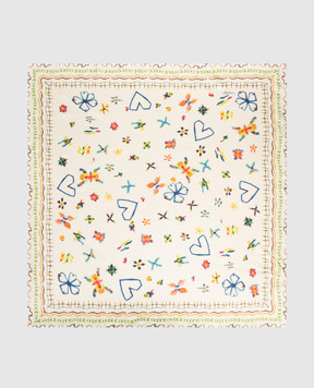 Alemais Beige Sidi silk scarf 6630A