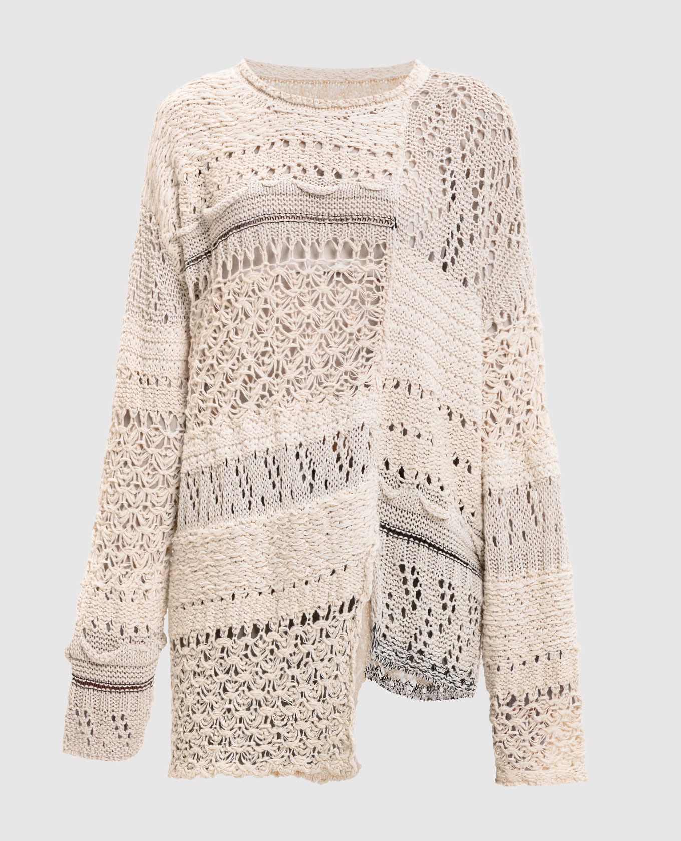 

Beige openwork sweater Y`S Yamamoto