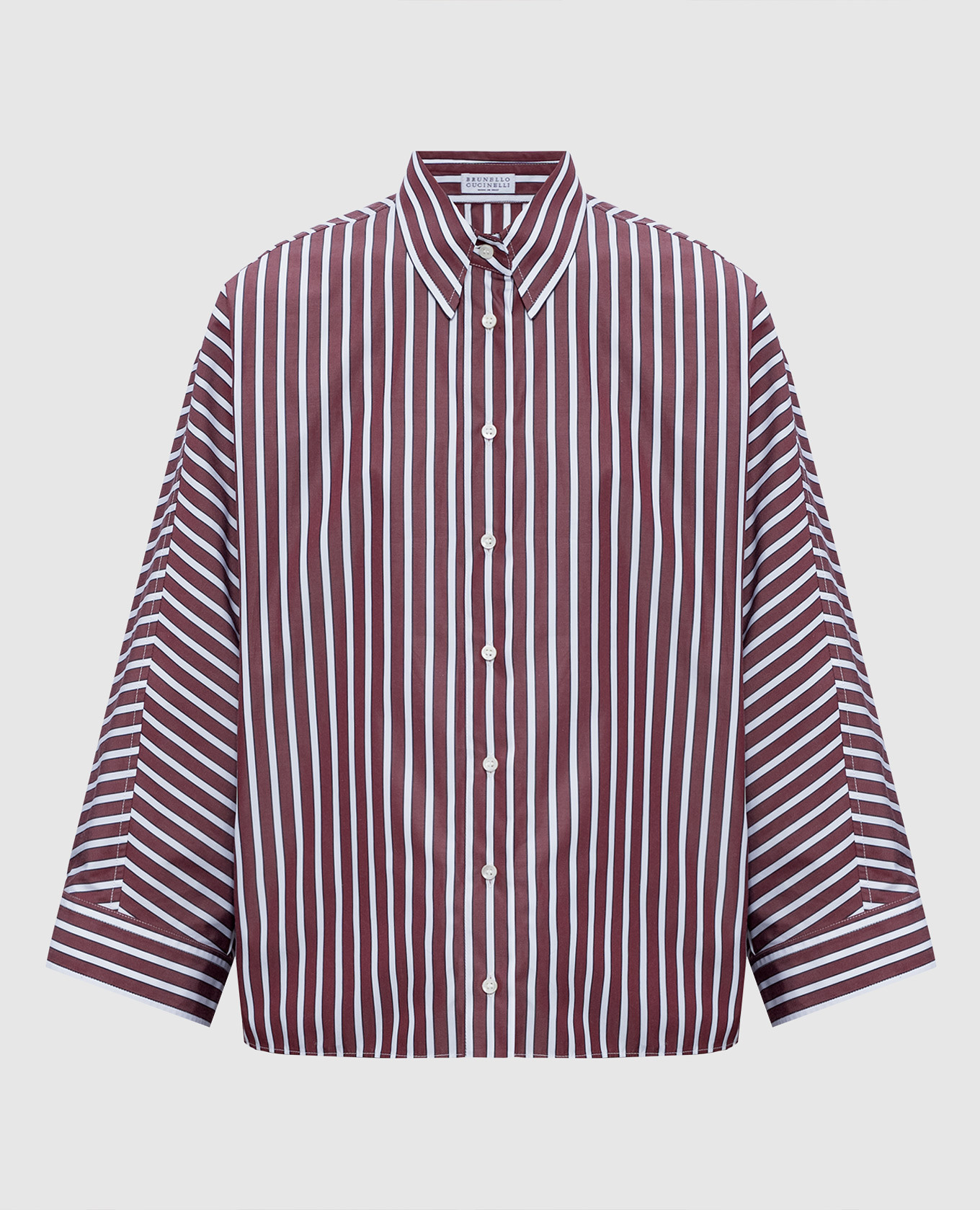 

Brown striped shirt Brunello Cucinelli
