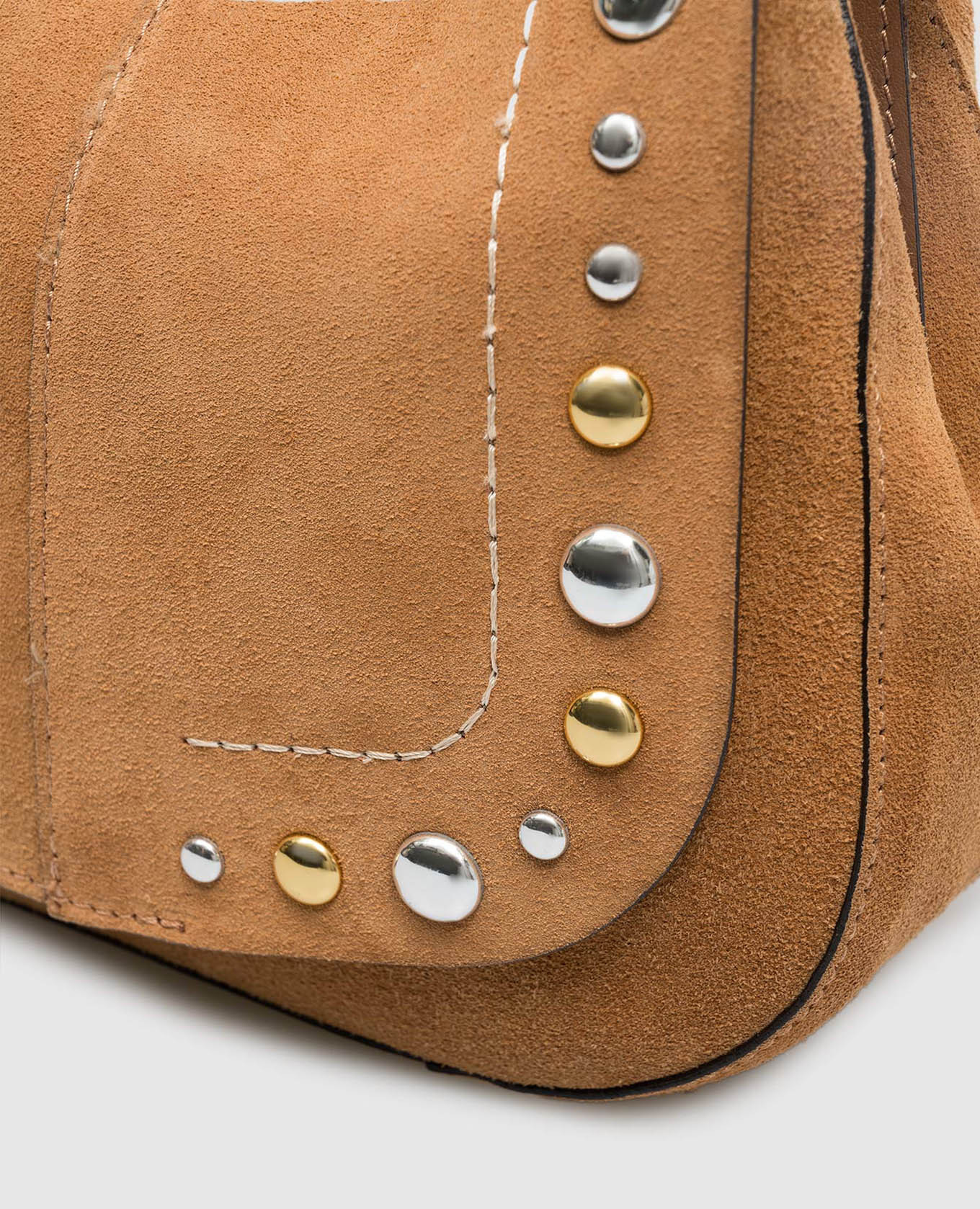 Brown suede bag Helena Gianni Chiarini 4