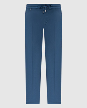 Stefano Ricci Blue linen pants M1T6100051LCTL1U