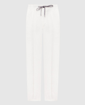 Cashmere&Whiskey White linen pants 0255600638