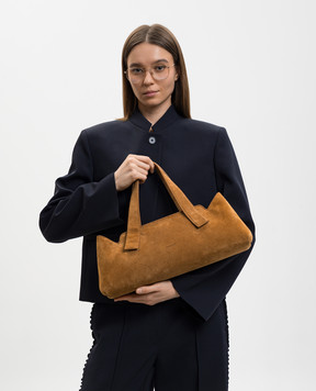 Marsell Brown suede bag Linea MB0487P024