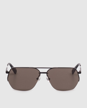 Jacquemus Black Aviator Sunglasses JAC67C2SUN