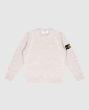 Stone Island Children's gray sweater with wool and cashmere L2S165100002S00M11012