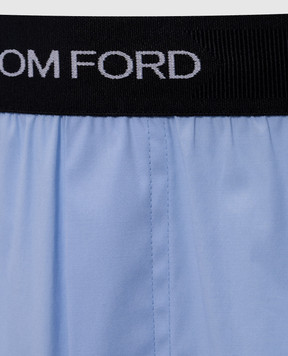 Tom Ford Blue boxer briefs with logo pattern T4LE91950