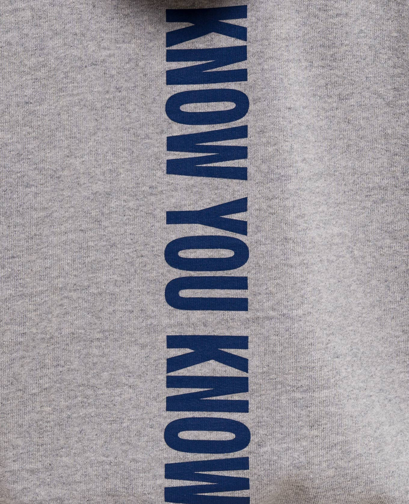 Gray hoodie with a print of the inscription Jil Sander 4