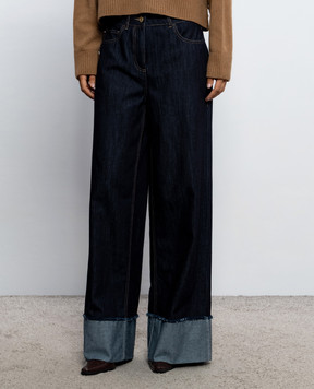 Twinset Blue jeans with cuffs 262LI2JBB