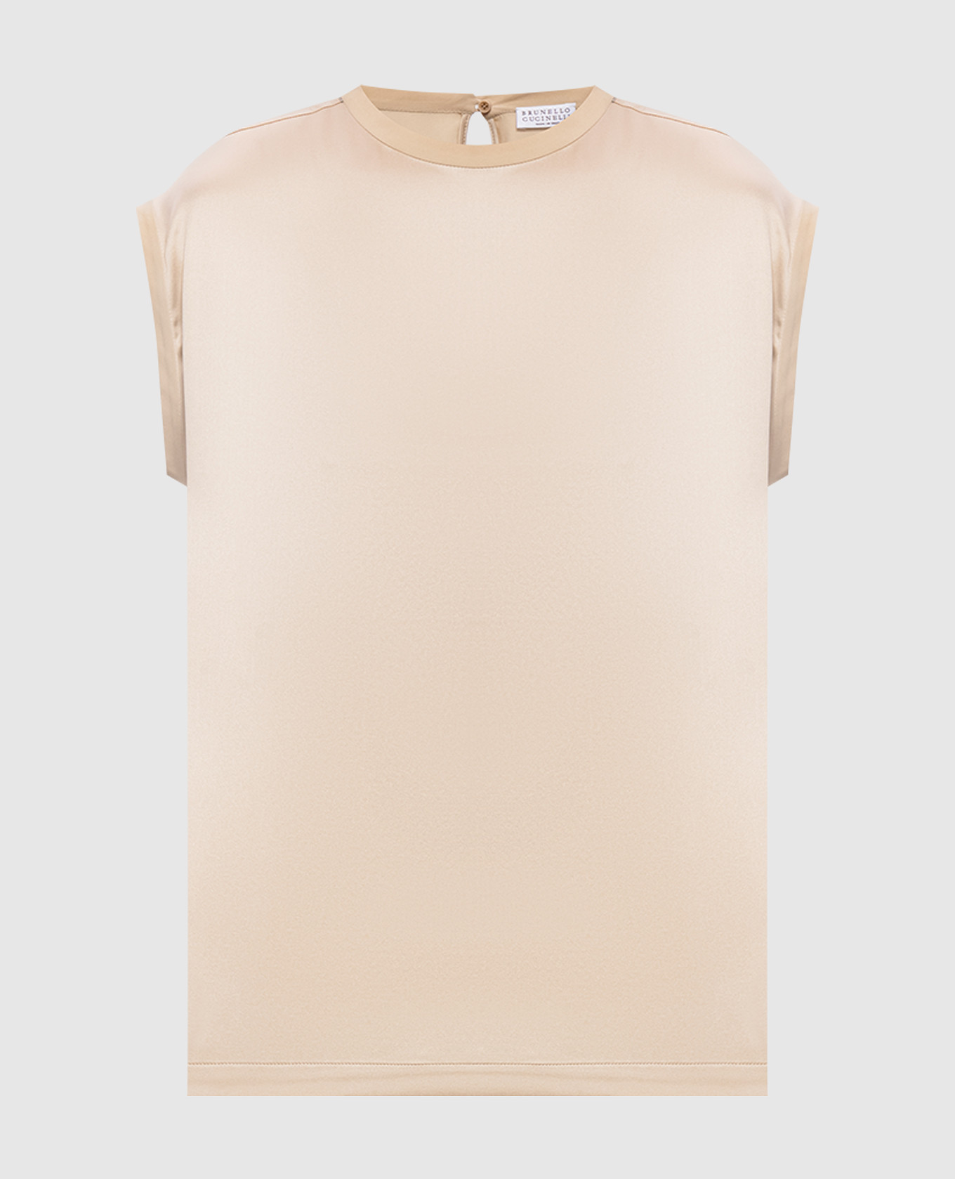 

Beige silk top Brunello Cucinelli