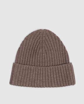 Cashmere&Whiskey Brown hat with wool 201