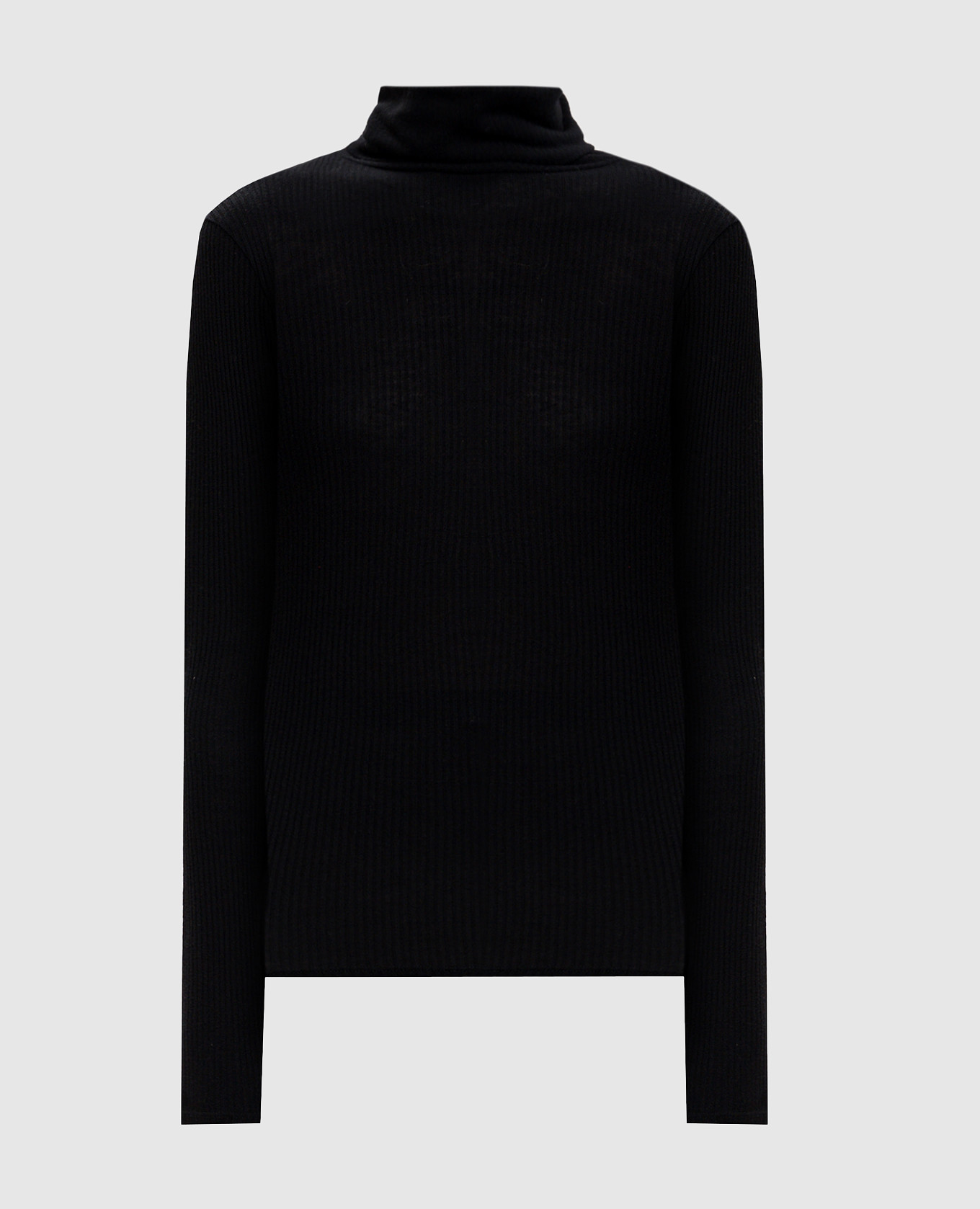 Black GALLINARA ribbed wool golf jacket
