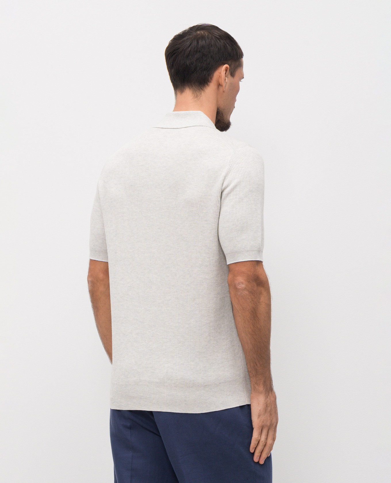 

Gray polo Brunello Cucinelli, Grey