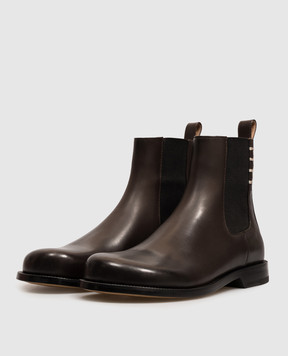 JW Anderson Brown leather Chelsea boots CT0002LA0391