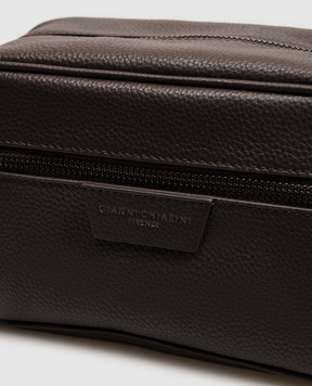 Gianni Chiarini Brown leather Florence toiletry bag BCUB20286GRNCRV