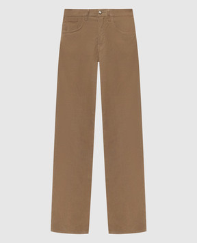 Dondup Beige corduroy pants Jacklyn Gioie DP427VS0030DBM5W
