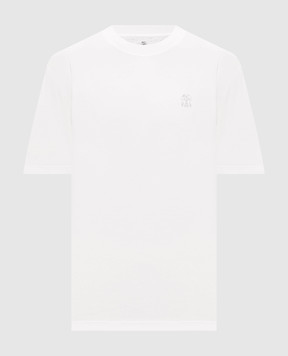 Brunello Cucinelli White T-shirt with logo print M0B138440