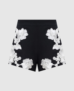 Simkhai Sammie Soutache Black Shorts with Applique 1264120SW